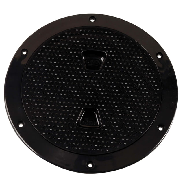 Beckson Marine 6" Non-Skid Screw-Out Deck Plate - Black