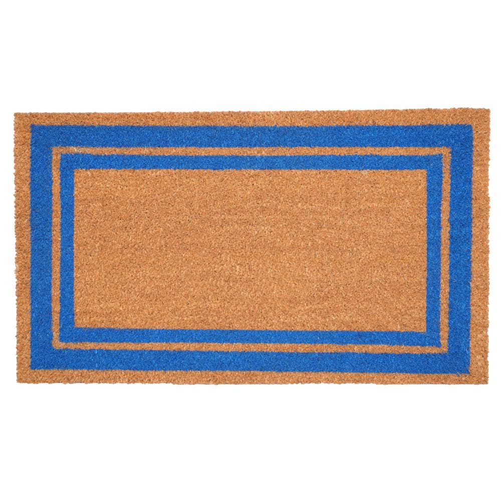 Blue Border Doormat 24" x 36"