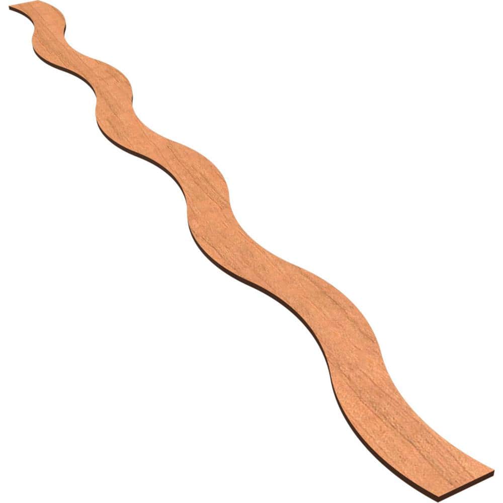Brazos 47 in. H x 0.25 in. W Slatwall Panels in Cherry 22-Pack