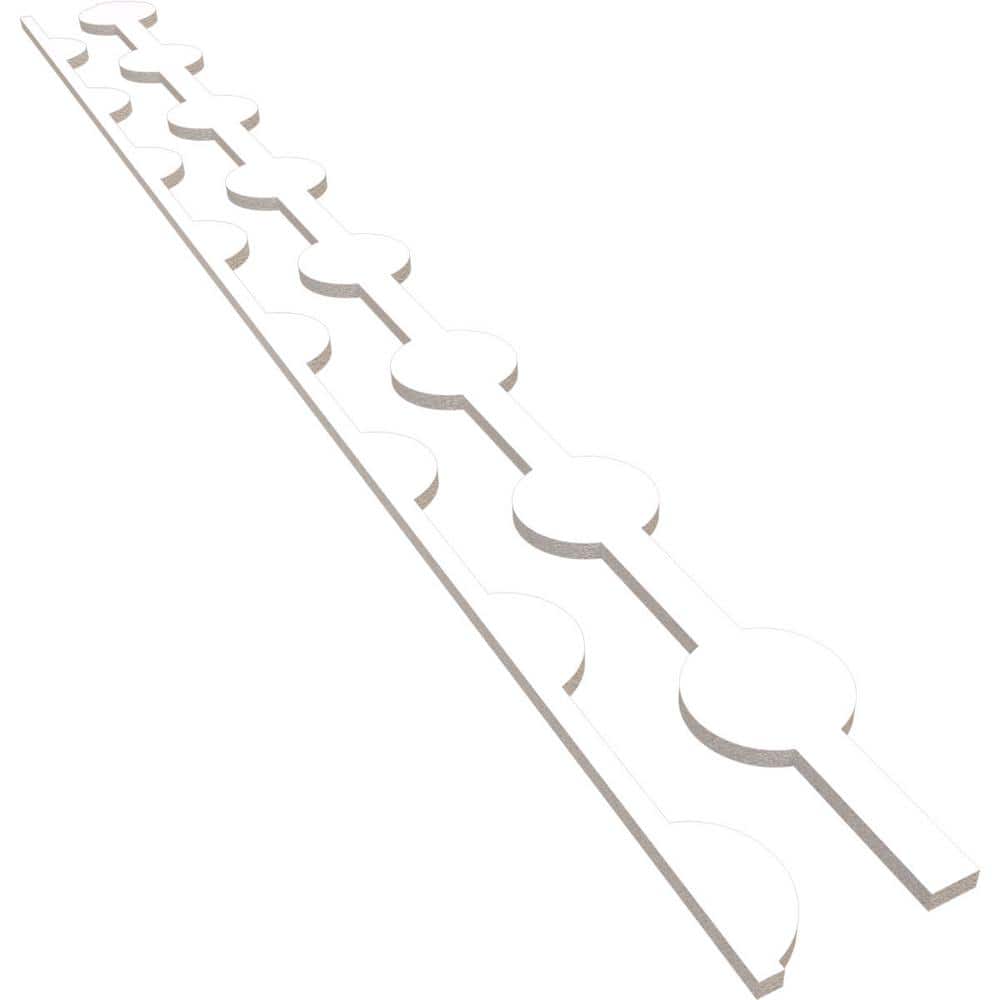Bridgeport 94 in. H x 0.75 in. W Slatwall Panels in PVC 12-Pack