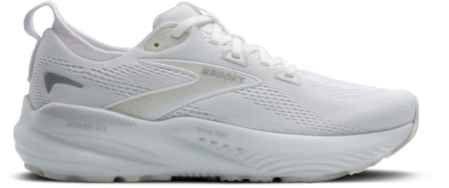 Brooks Glycerin GTS 22 Road Running Shoes - Women's White/White/Grey 8.0 US/Wide