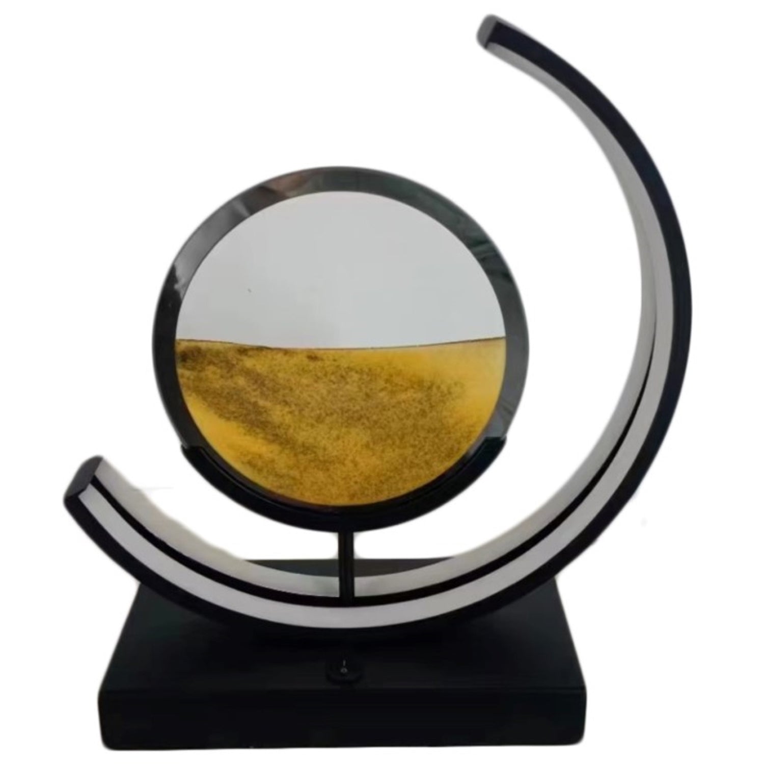 DayLight24 Calming Sandscape LED Table Lamp in Black