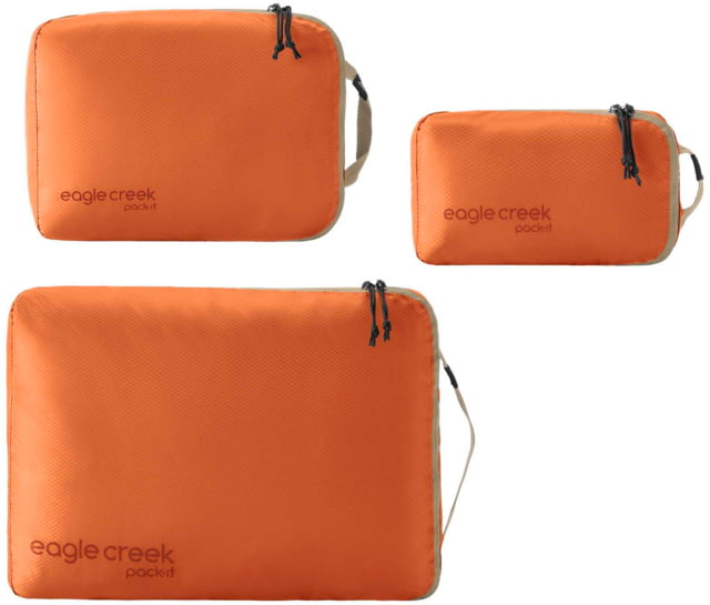 Eagle Creek Pack-It Isolate Cube Set Mandarin Extra Small/Small/Medium