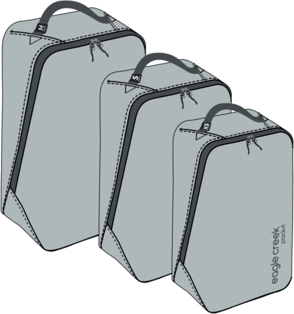 Eagle Creek Pack-It Isolate Cube Set Storm Grey Extra Small/Small/Medium