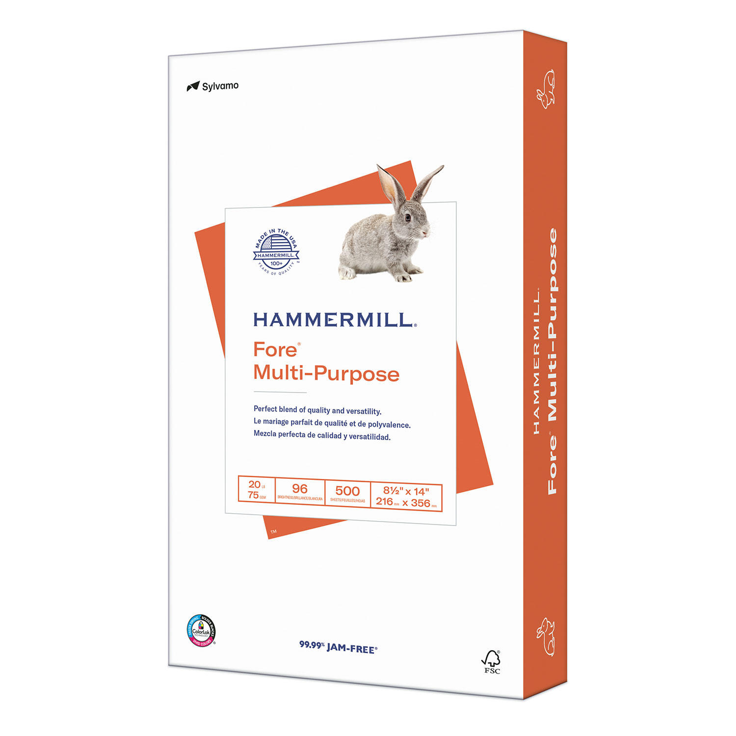 Hammermill - Fore Multipurpose Paper, 20lb, 96 Bright, 11 x 17' - Ream