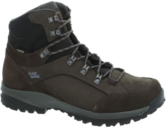 Hanwag Banks SF Extra GTX Hiking Shoes - Men's Mocca/Asphalt 11 US