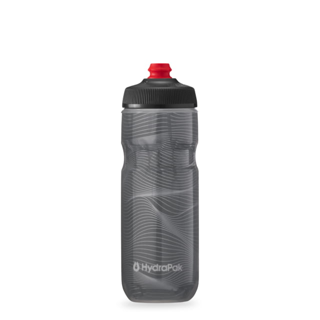 HydraPak Polar Surge Jersey Knit 20oz Bottle Charcoal 20oz/600ml