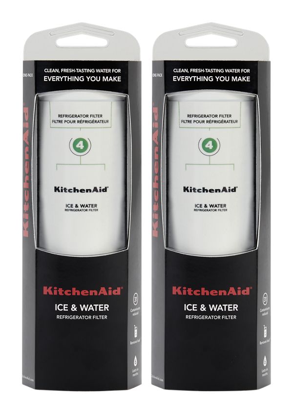 KitchenAid Refrigerator Water Filter 4 - Kad4Rxd1 (Pack Of 2) in 2 Pack, KAD4RXV2P