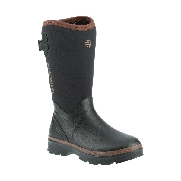 LaCrosse Alpha Range Rubber Boots for Ladies - Black/Tan - 6M