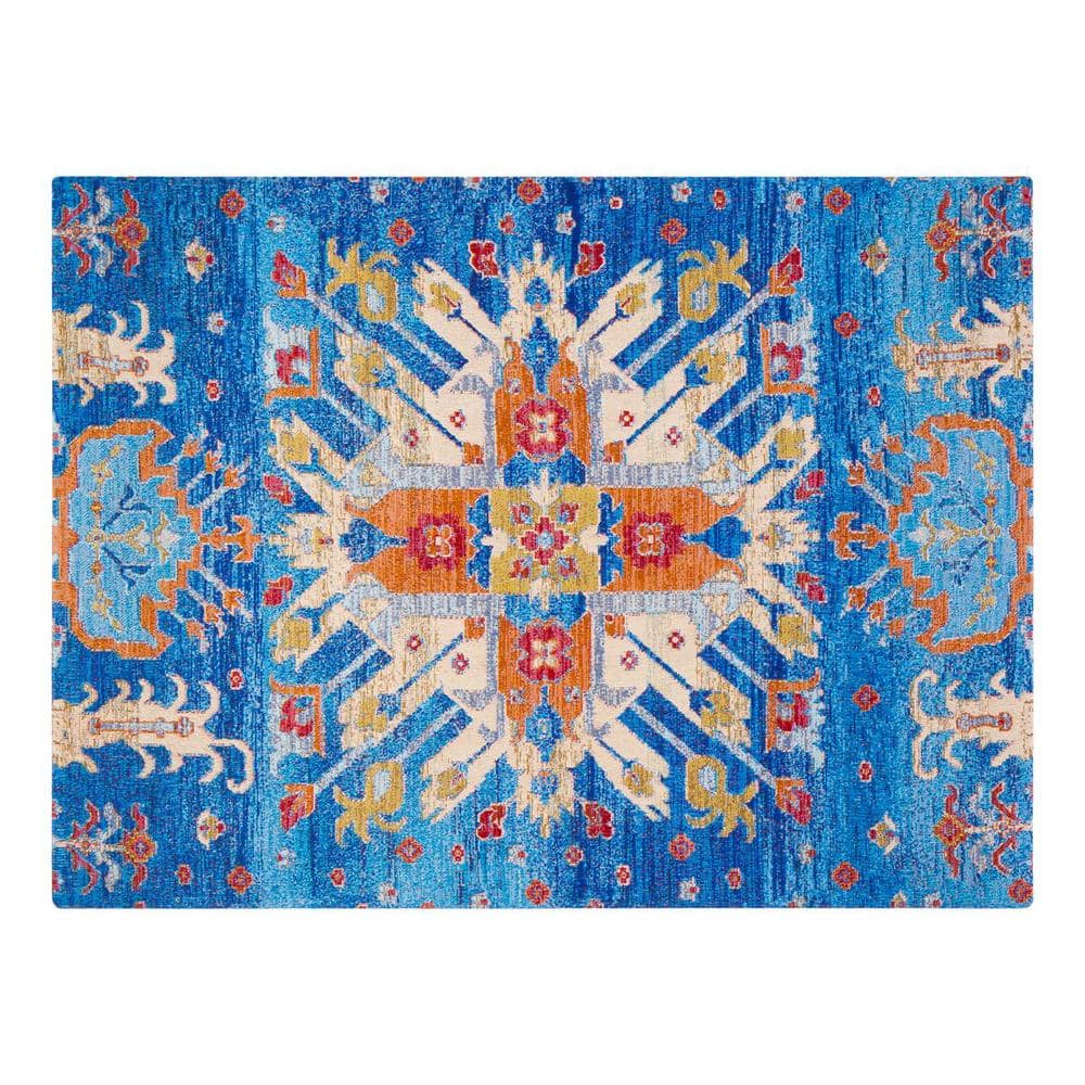 Las Cruces Multi-Colored 48 in. x 36 in. Polyester Chair Mat