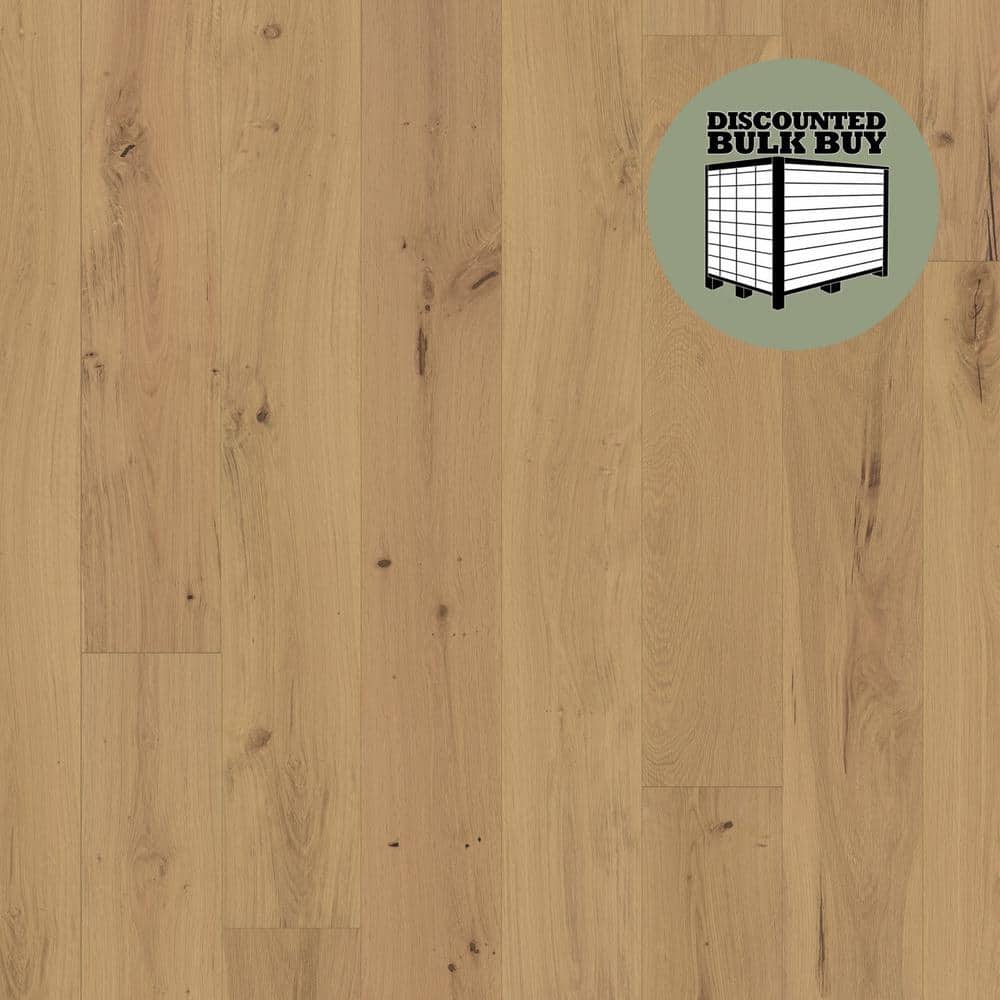 Leonard White Oak 3/8 in. T x 7.5 in. W Tongue and Groove W-Brushed Engineered Hardwood Flooring (1757.70 sqft/pallet)