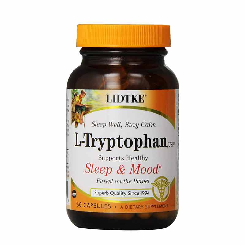 Lidtke L-Tryptophan 500 Mg 60 Veg Capsules