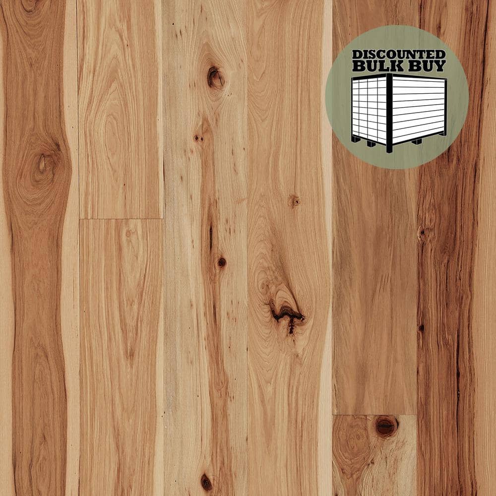 Meadow Hickory 9/16 in T x 8.66 in W Tongue and Groove Wire Brushed Engineered Hardwood Flooring (1250 sqft/pallet)