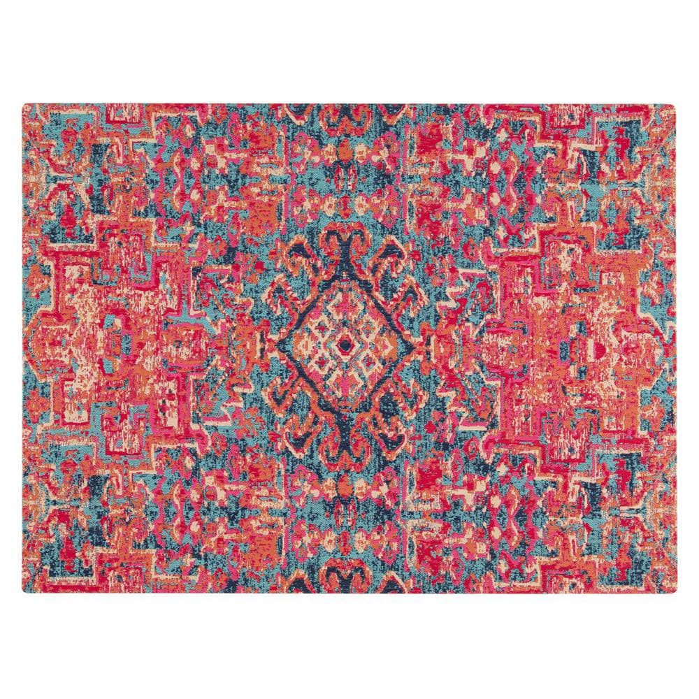 Merida Multi-Colored 54 in. x 40 in. Polyester Chair Mat