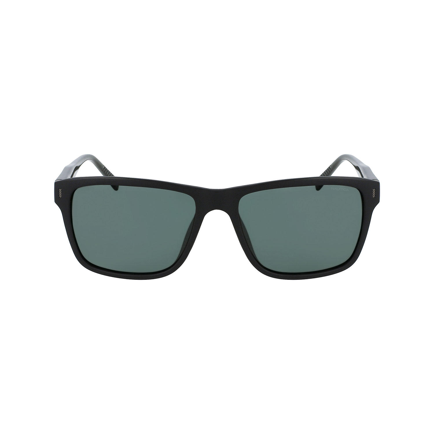 Nautica N6249SC Matte Black Modified Rectangle Sunglasses