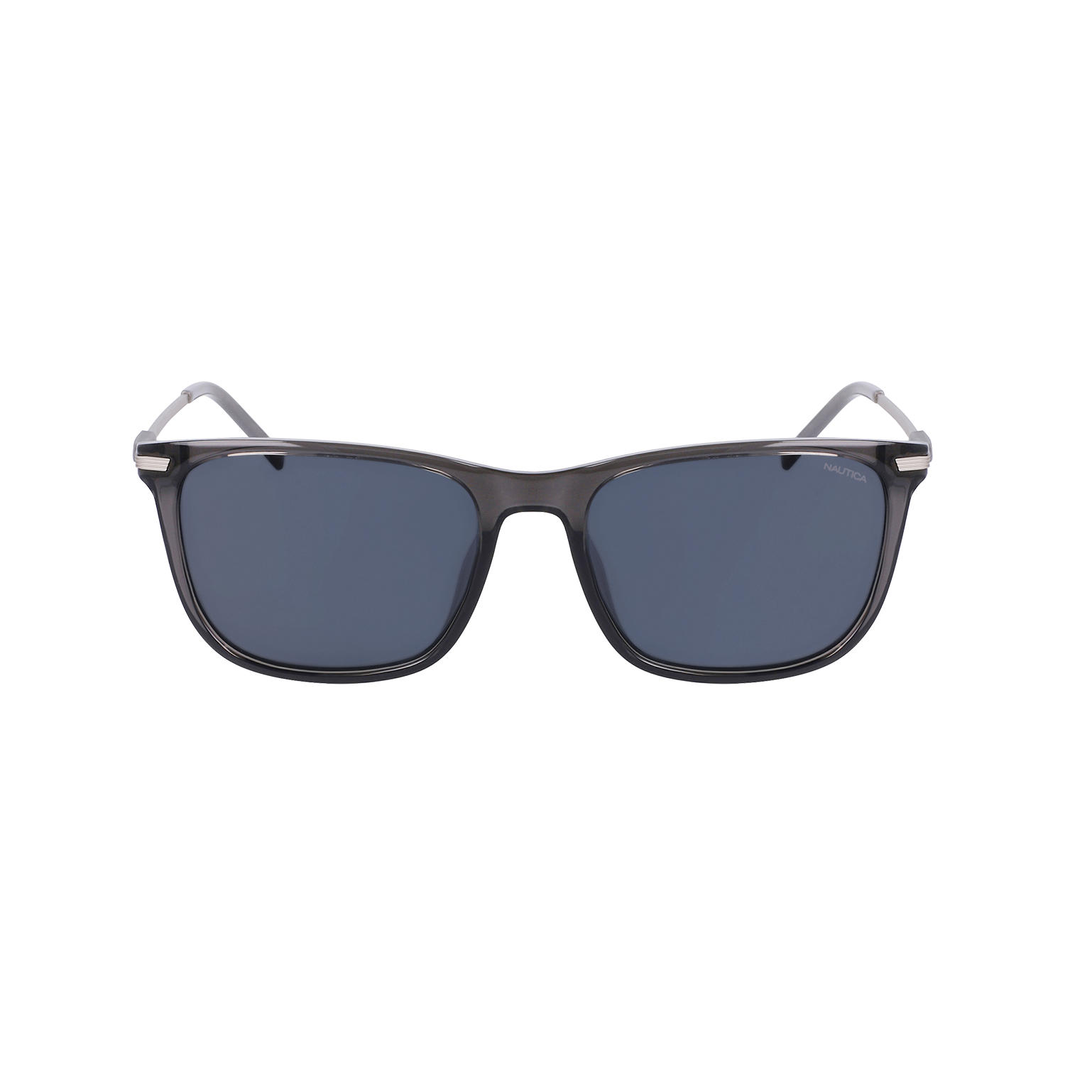 Nautica N6250SC Crystal Grey Modified Rectangle Sunglasses
