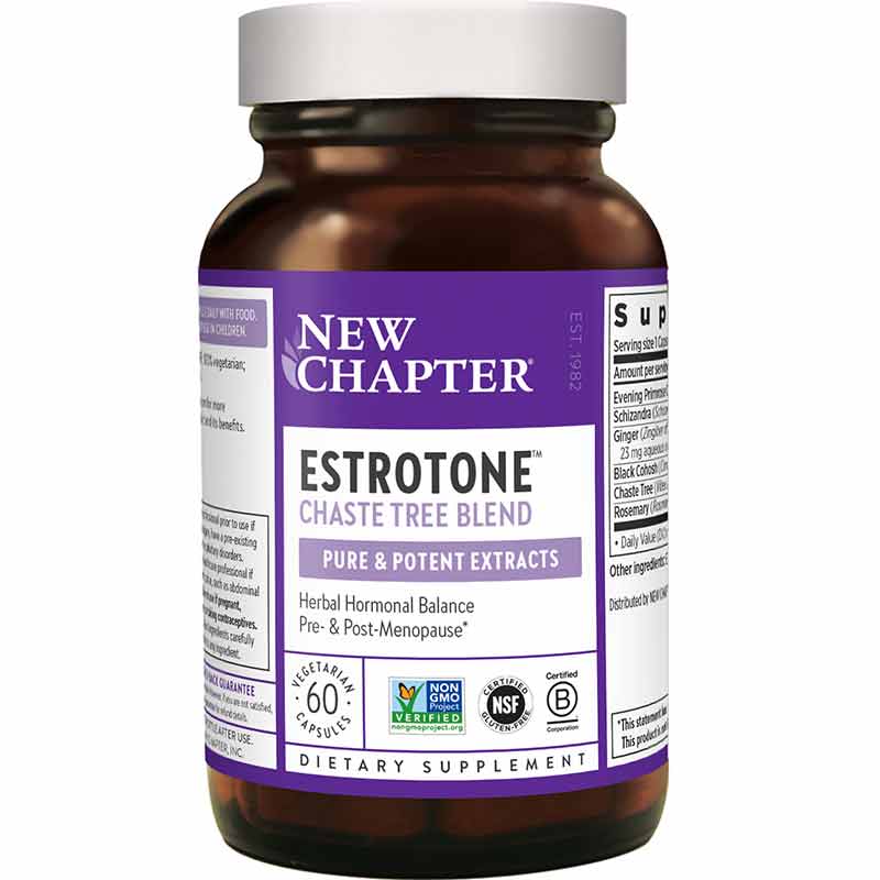 New Chapter Estrotone Herbal Hormonal Balance 60 Veg Capsules