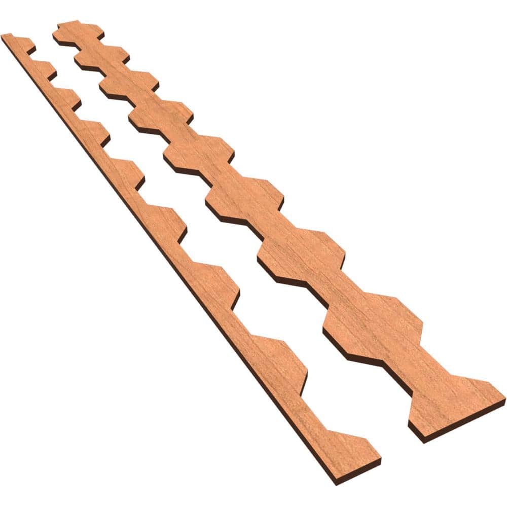 Pontiac 47 in. H x 0.375 in. W Slatwall Panels in Cherry 17-Pack