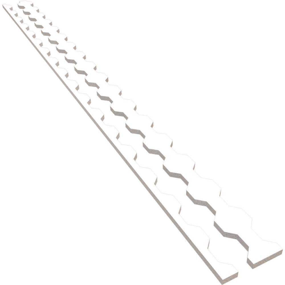 Pontiac 94 in. H x 0.75 in. W Slatwall Panels in PVC 17-Pack