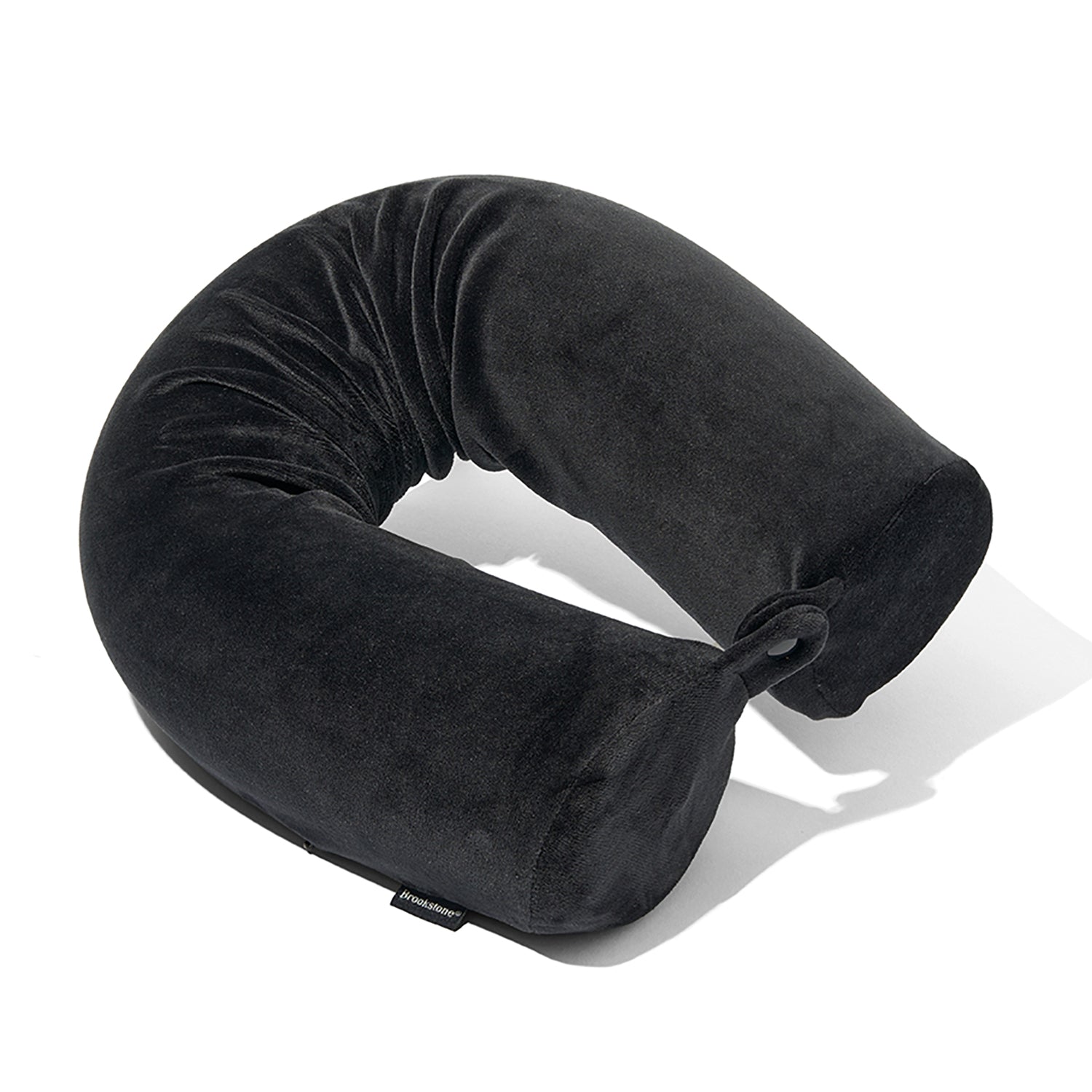 SUPPLY ACCESSORIES Brookstone Free Form Memory Foam Neck Pillow in Black