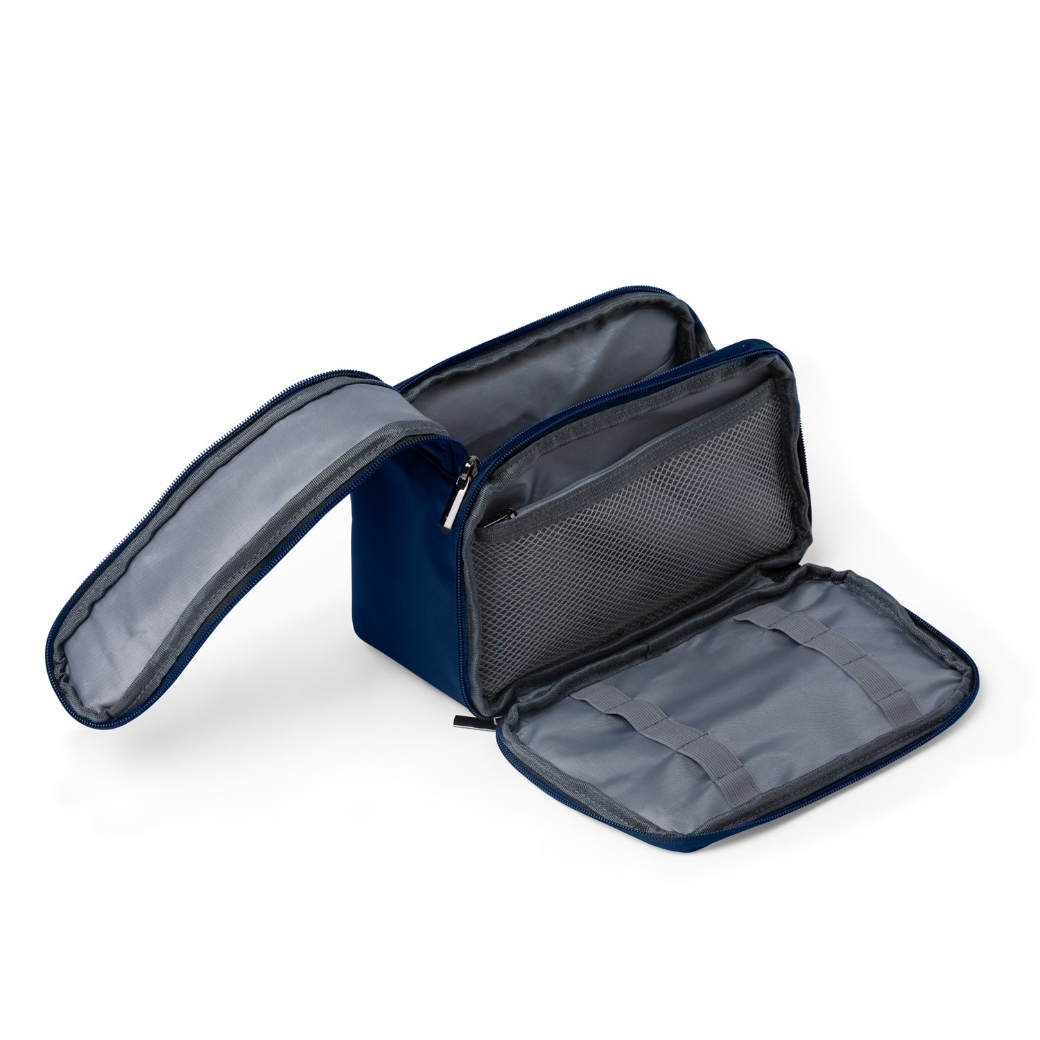 SUPPLY ACCESSORIES Brookstone Large Travel Storage Bag for Cosmetics - Toiletries Pouch in Blue