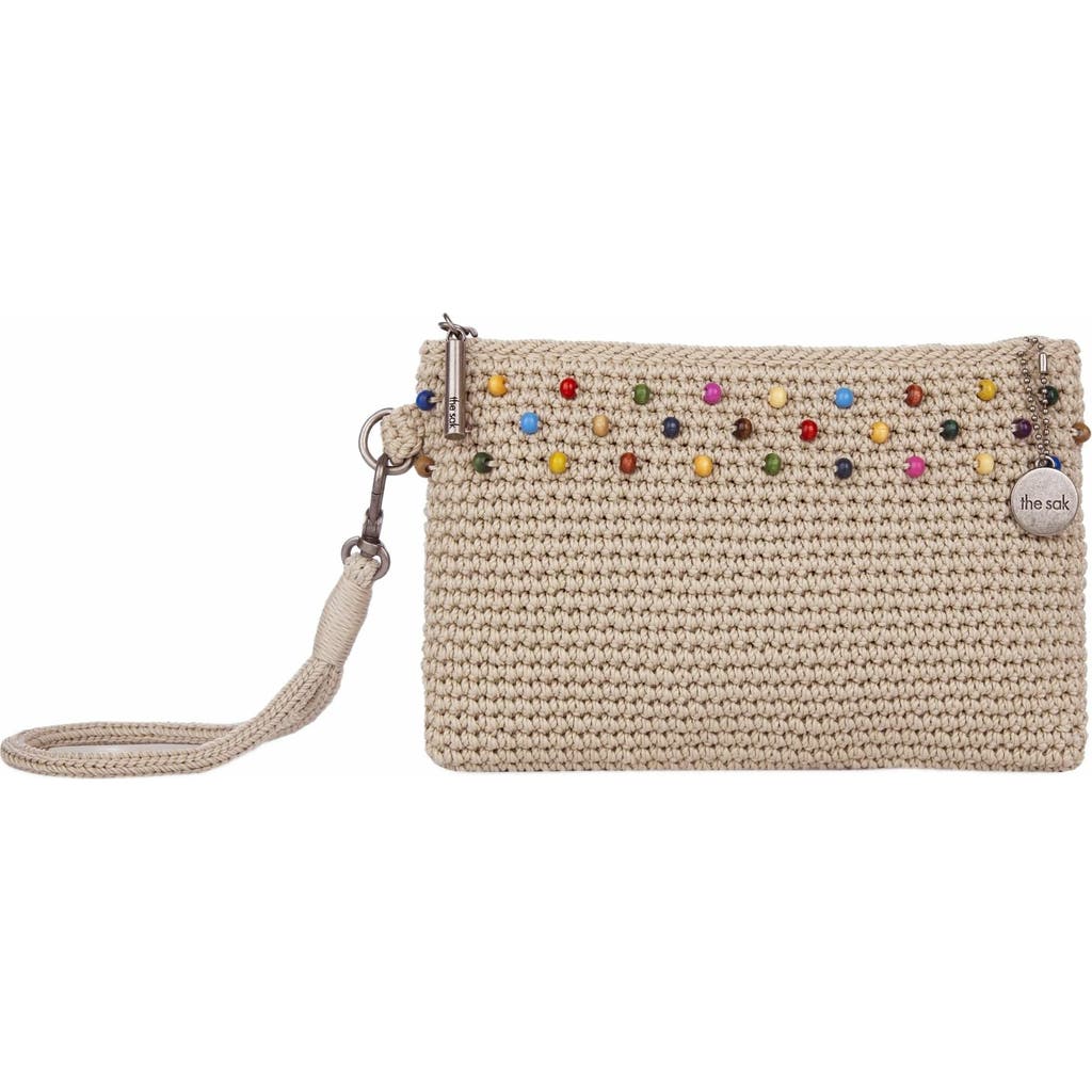 The Sak Vita Wristlet in Ecru Multi Beads at Nordstrom