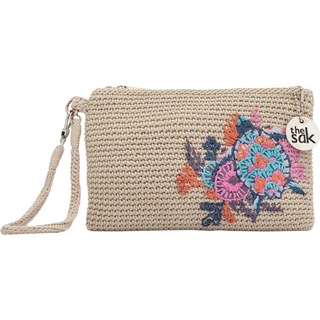 The Sak Vita Wristlet in Ecru Seascape at Nordstrom