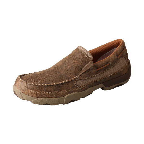 Twisted X Men's Slip-On Driving Moccasins - Bomber - 10.5W