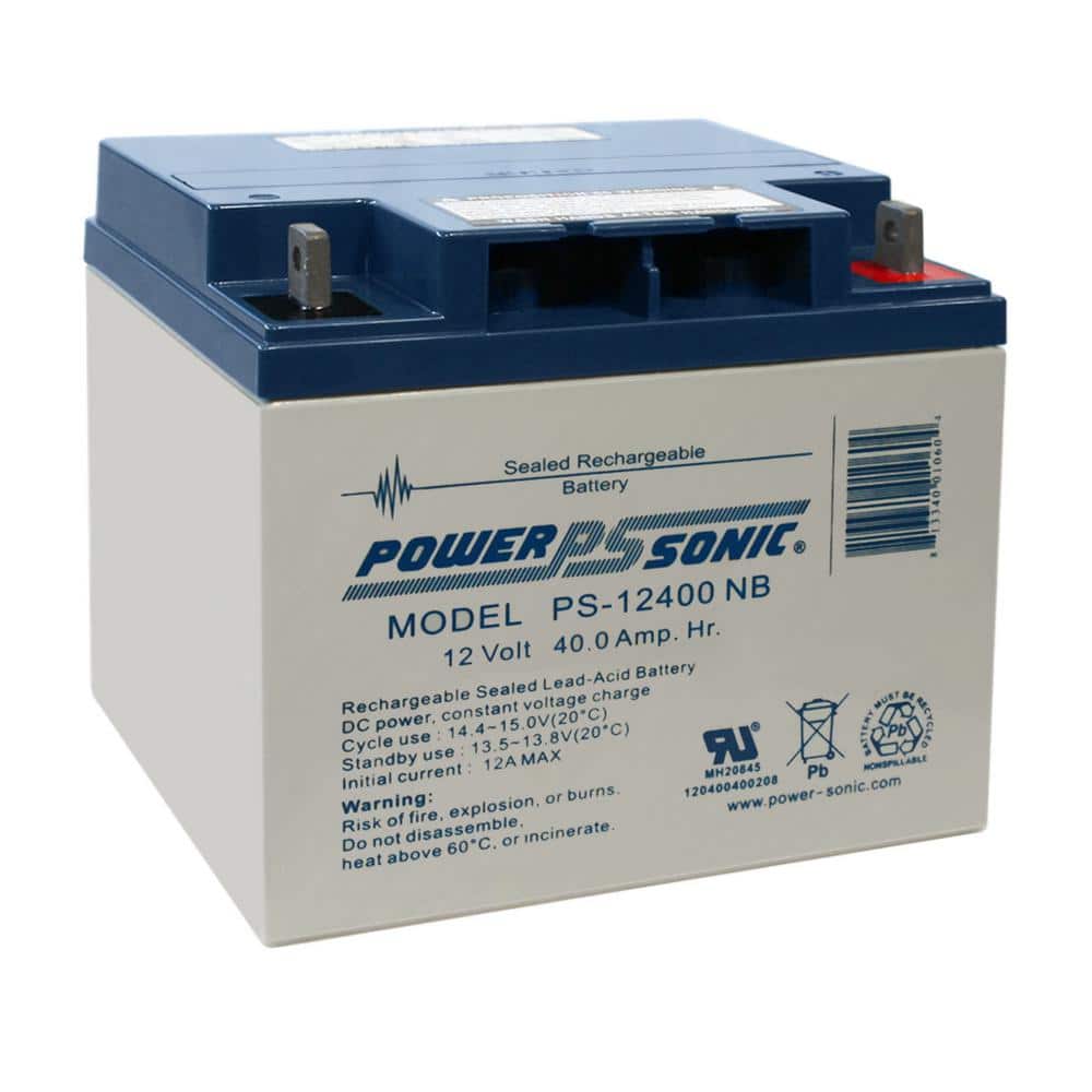 12-Volt 40 Ah Nut and Bolt Terminal Sealed Lead Acid (SLA) Rechargeable Battery