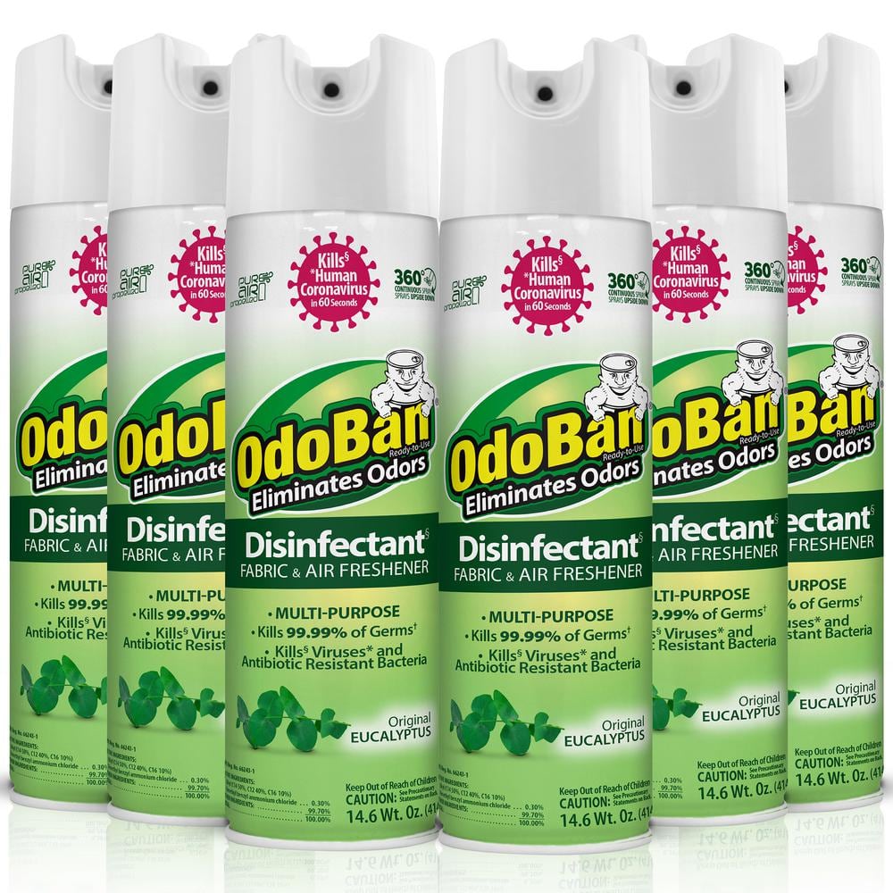 14.6 oz. Eucalyptus Multi-Purpose Disinfectant Spray, Sanitizer, Fabric Freshener, Air Freshener (6-Pack)