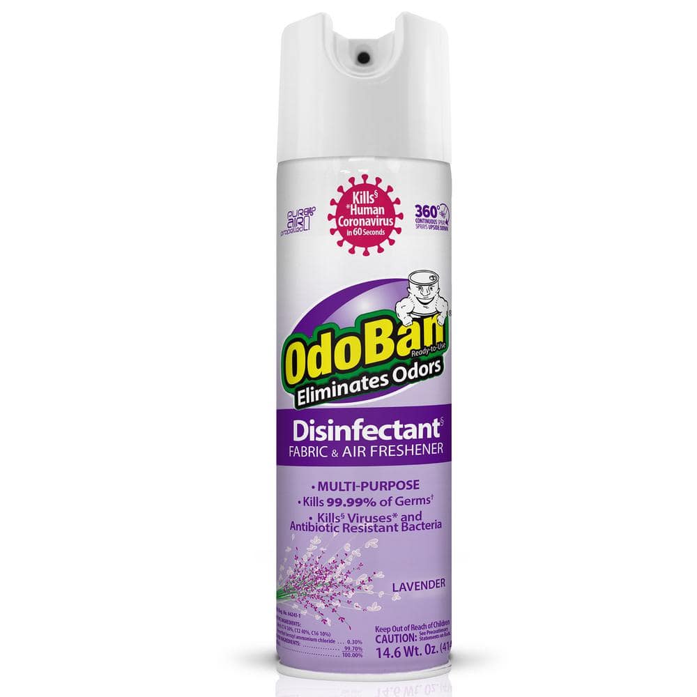 14.6 oz. Lavender Multi-Purpose Disinfectant Spray, Odor Eliminator, Sanitizer, Fabric and Air Freshener