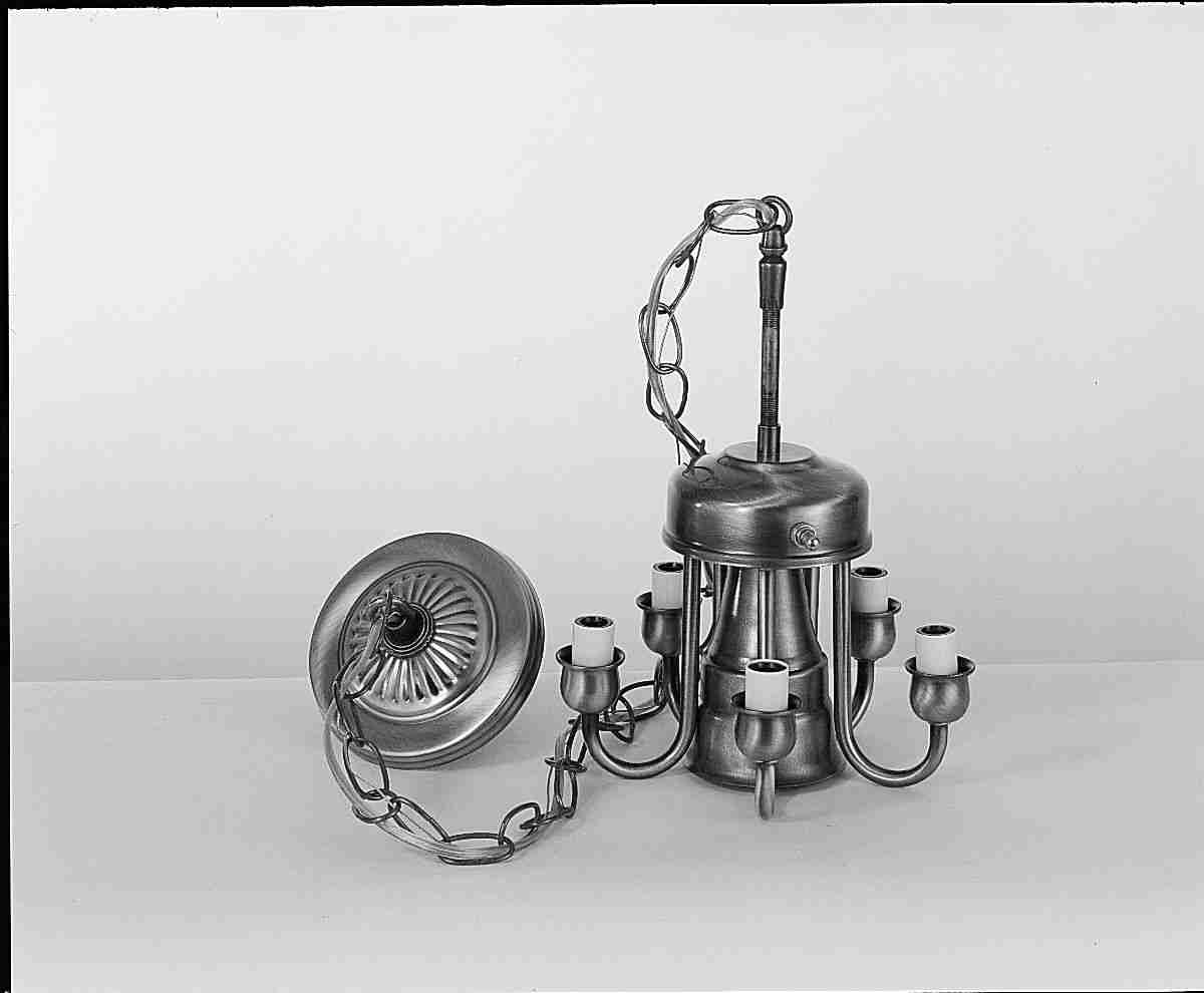 14655 Antique Brass 5 Lt & Down Lt/4 Wire/Cpy