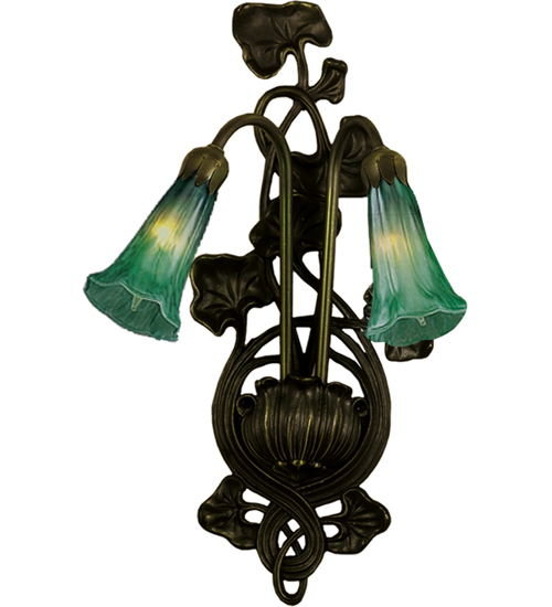 17092 2 Lt Ly Sconce Grn