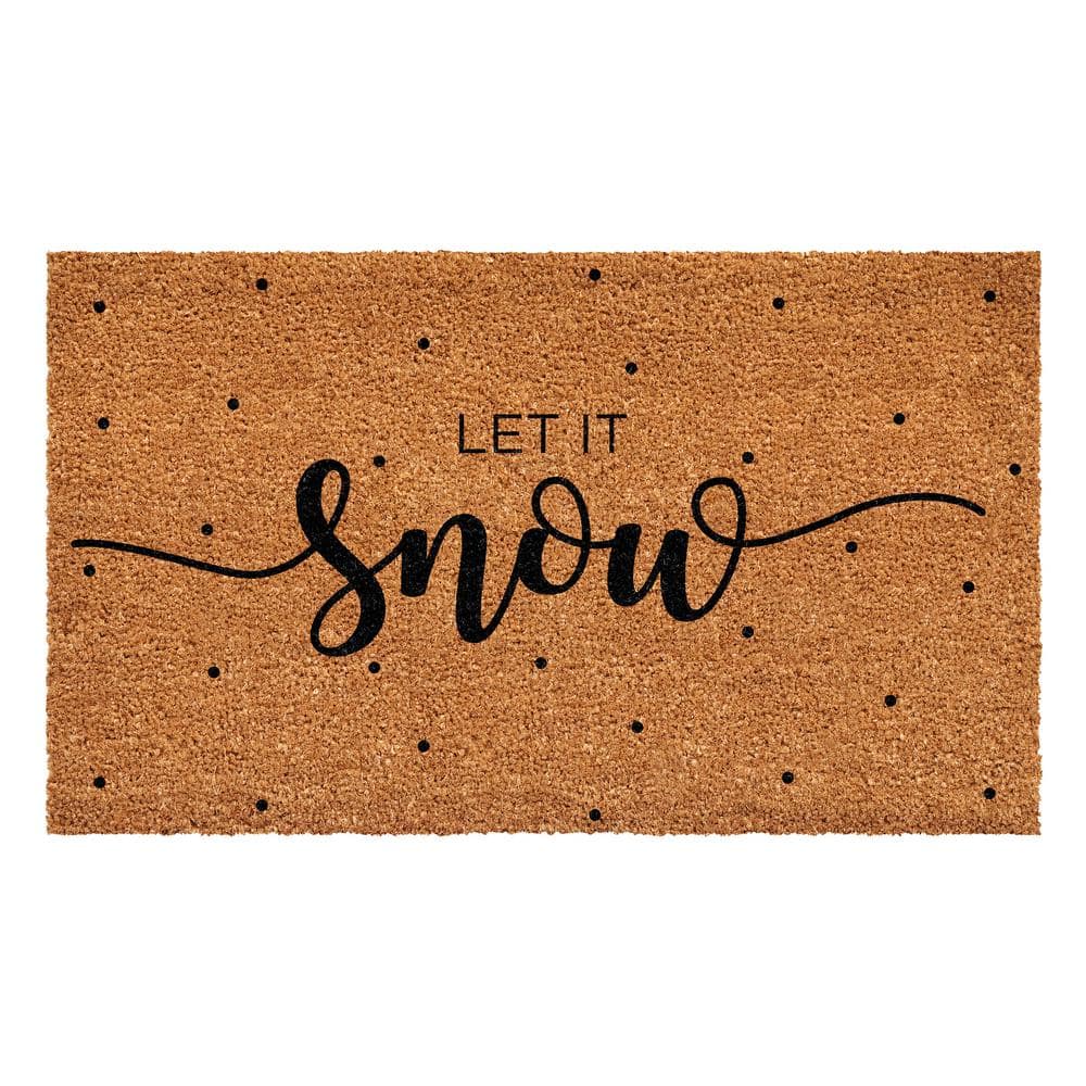 24 in. x 36 in. Let it snow Doormat