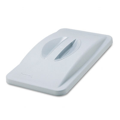 268888GY Handle Top Lid for Slim Jim Recycling Container 20-3/8 x 11-3/8 Plastic Gray