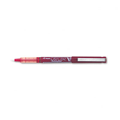 35352 Precise V7 Stick Roller Ball Pen Red Barrel-Ink Medium Point 0.35 mm Pack of 12