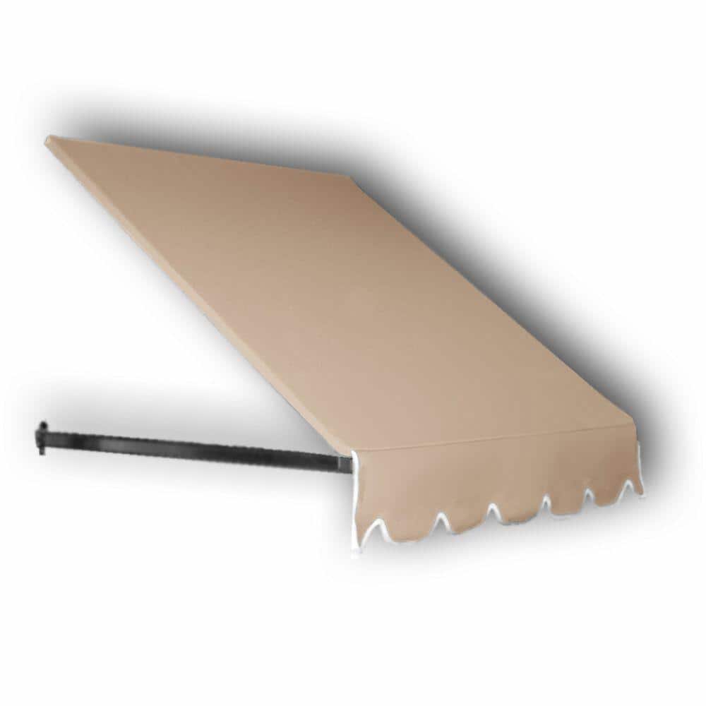 4.38 ft. Wide Dallas Retro Window/Entry Fixed Awning (31 in. H x 24 in. D) Tan