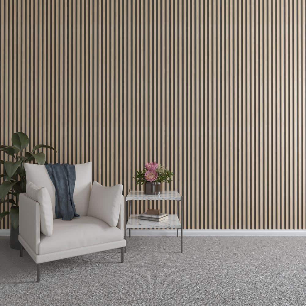 47 in. H x 1 in. W Slatwall Panels in Hickory 42-Pack
