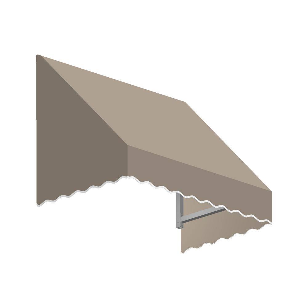 6.38 ft. Wide San Francisco Window/Entry Fixed Awning (24 in. H x 42 in. D) Linen
