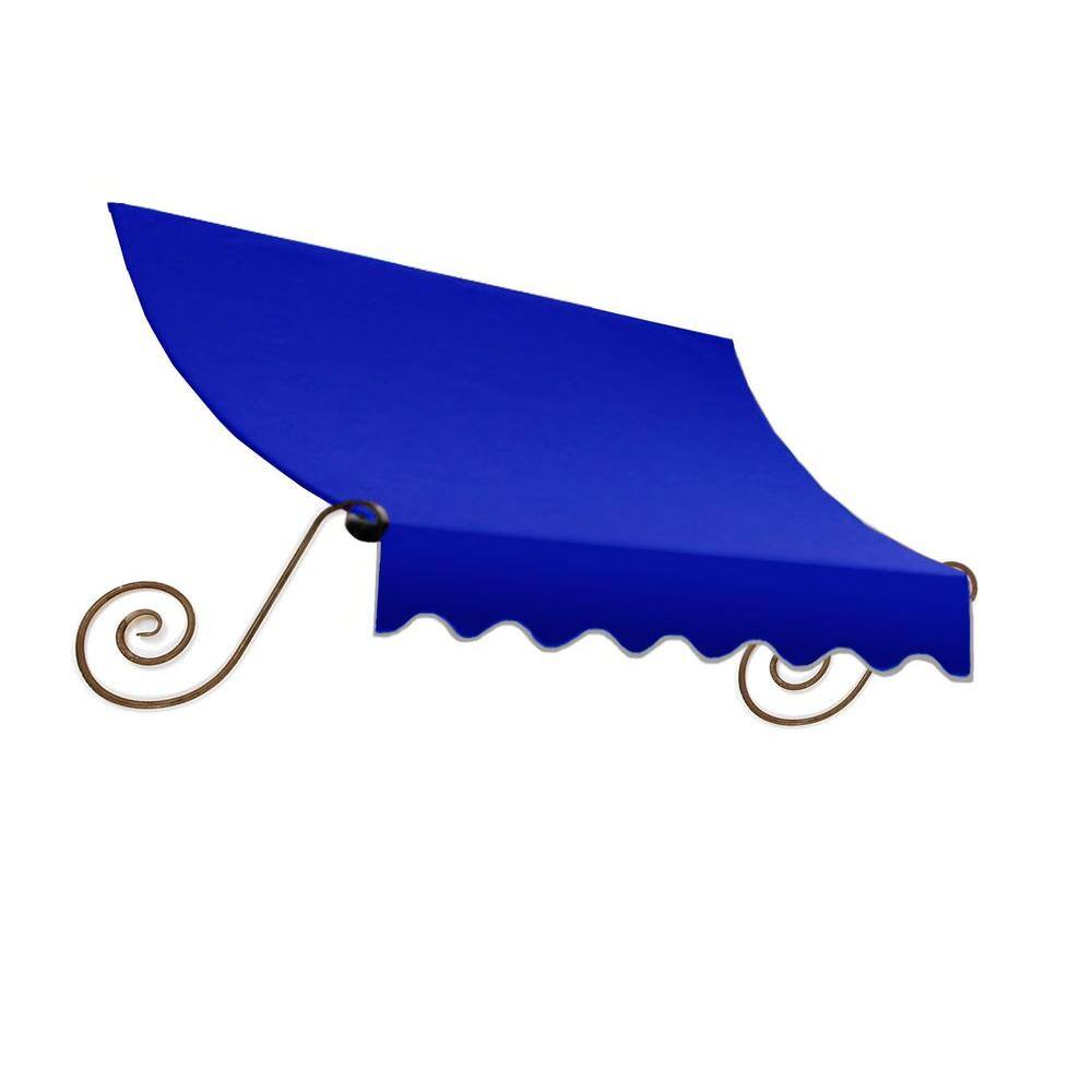 8.38 ft. Wide Charleston Window/Entry Fixed Awning (24 in. H x 36 in. D) Bright Blue
