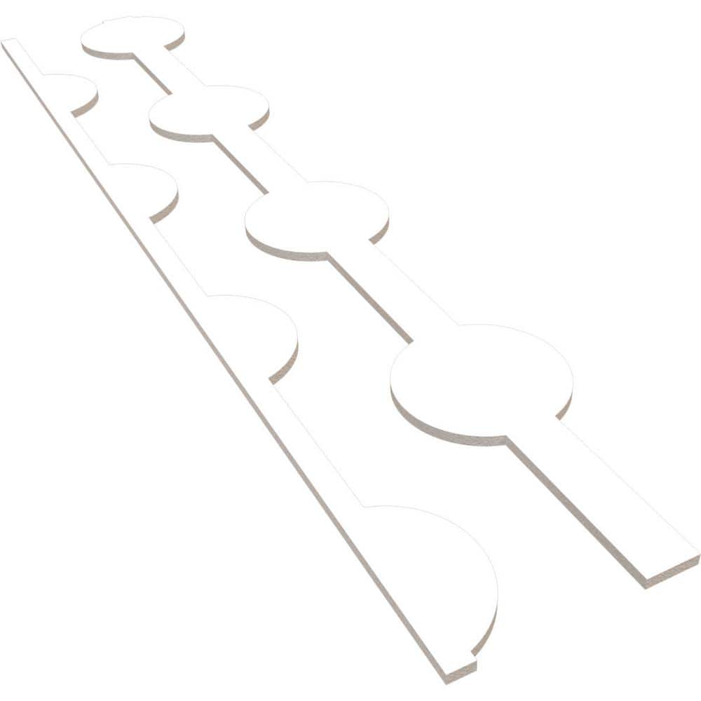 Bridgeport 47 in. H x 0.375 in. W Slatwall Panels in PVC 12-Pack