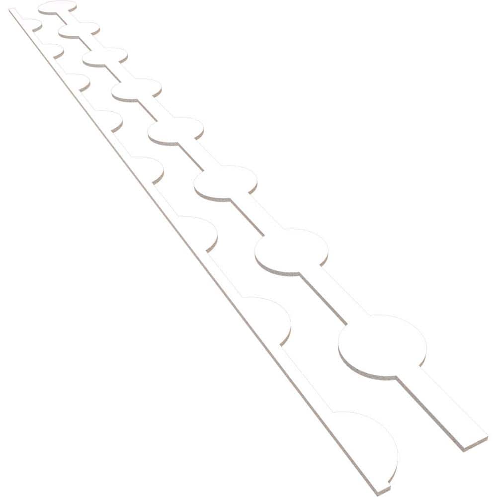Bridgeport 94 in. H x 0.375 in. W Slatwall Panels in PVC 12-Pack