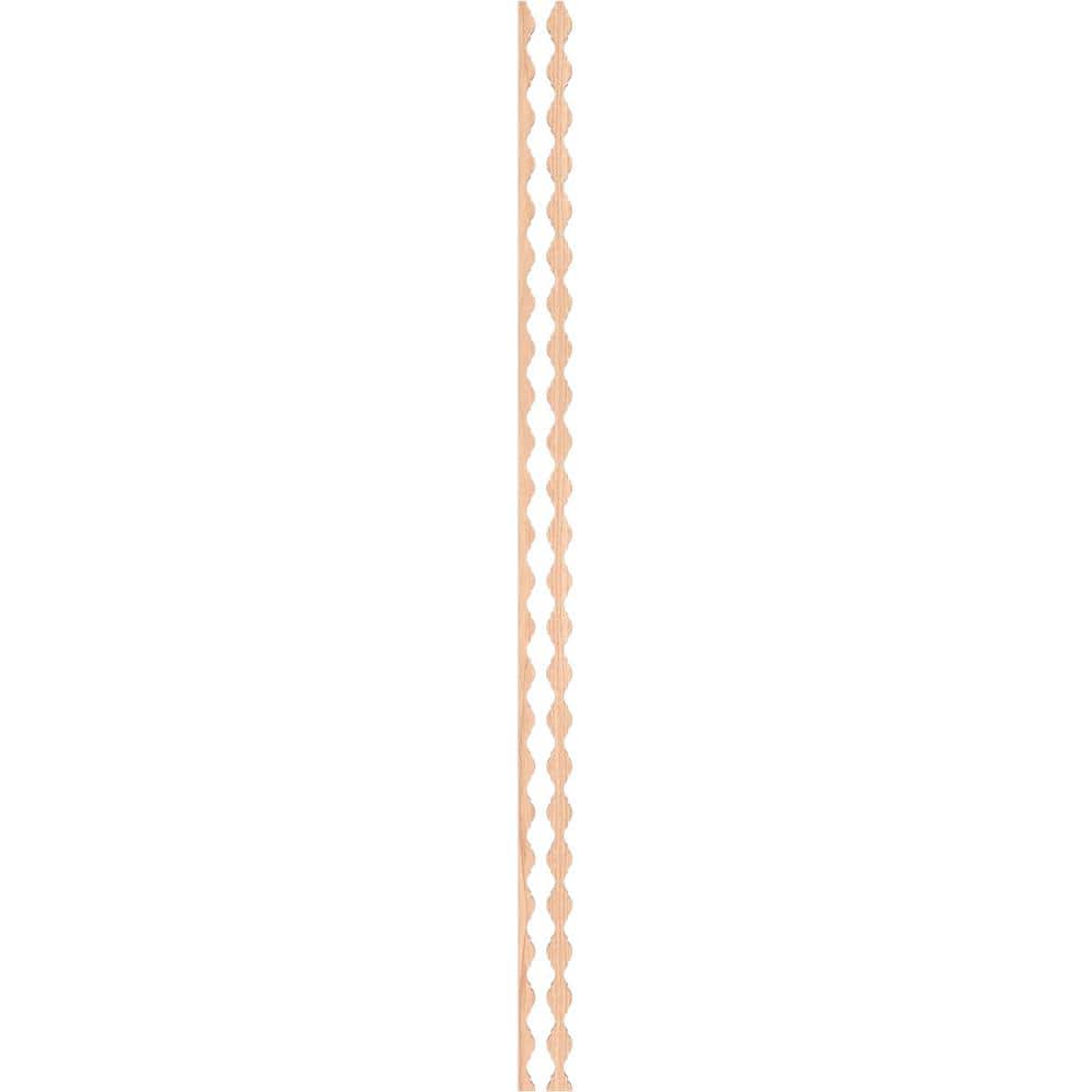 Casablanca 94 in. H x 0.25 in. W Slatwall Panels in Hickory 31-Pack