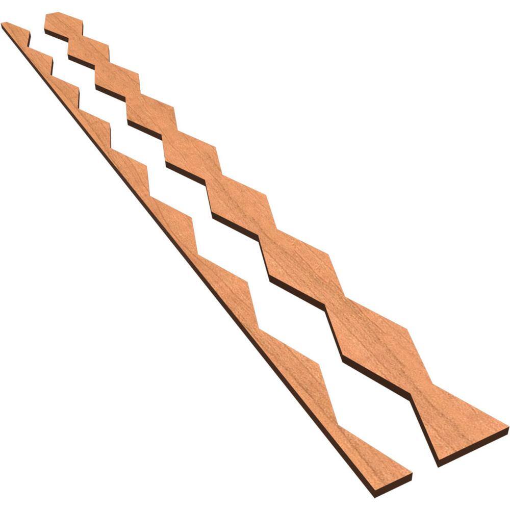 Cimarron 47 in. H x 0.375 in. W Slatwall Panels in Cherry 24-Pack