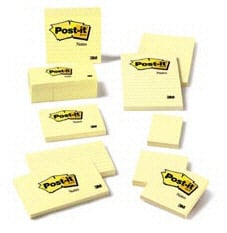 Company Mmm653Yw Notes Post It Yellow 1 1/2 Inch X 2 Inch-**Sold As Dozen**