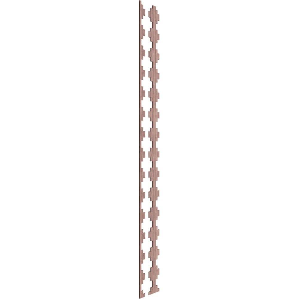 Gypsum 94 in. H x 0.25 in. W Slatwall Panels in Walnut 15-Pack