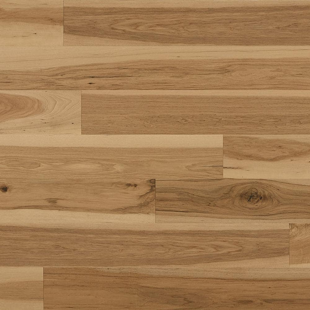 Honey Comb Hickory 9/16 in T x 8.66 in. W Tongue and Groove Wire Brushed Engineered Hardwood Flooring (31.25 sqft/case)