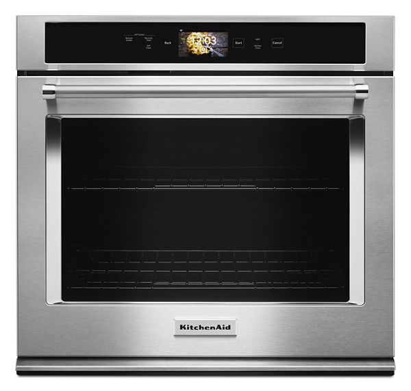 KitchenAid® Smart Oven+ 30" Single Oven w/ Powered Attachments in Steel, KOSE900HSS