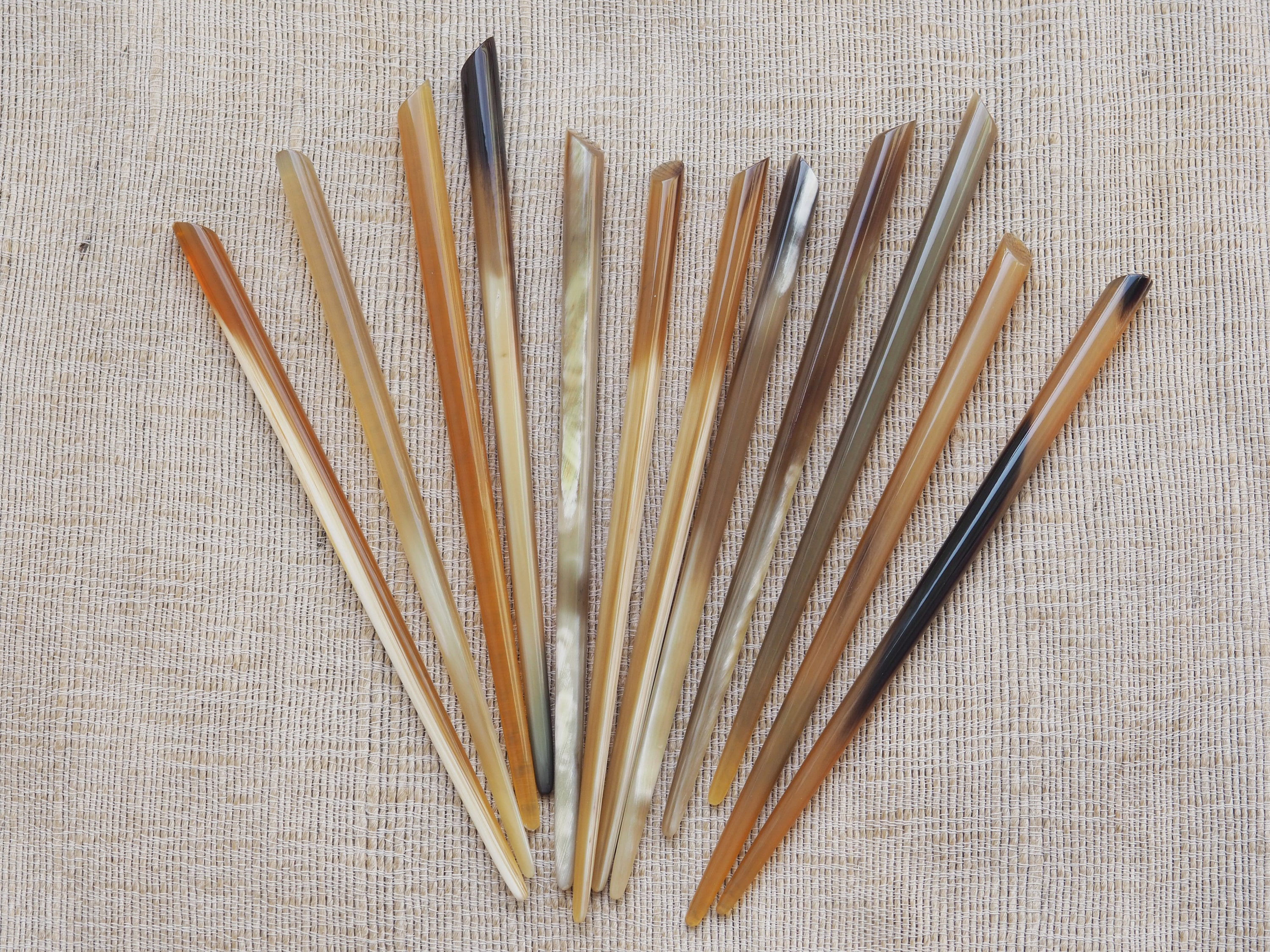 Natural Buffalo Horn Hairpin Pin Stick