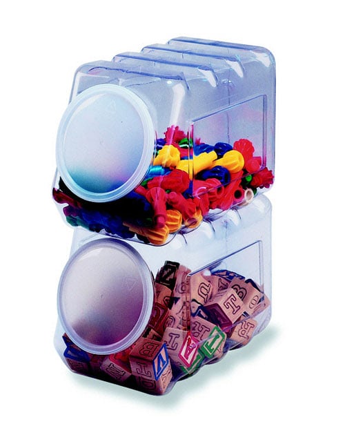 Pac27660 Storage Container With Lid-Interlocking
